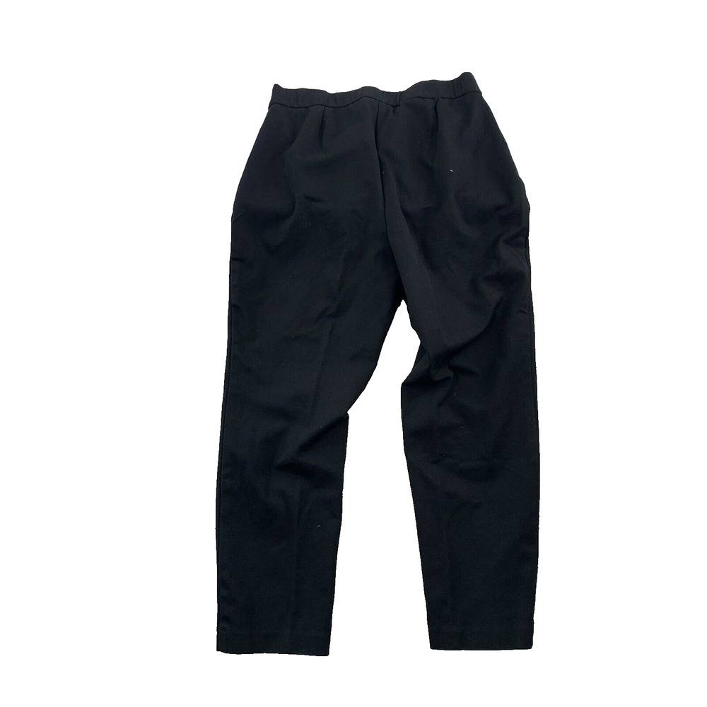 J Jill Ponte Slim Leg Pants Medium Petite Black Pockets 25" Inseam Sz MP 59-8